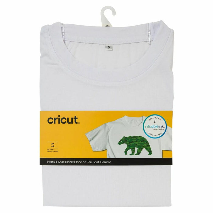 Customisable T-shirt for cutting plotter Cricut Men's White S