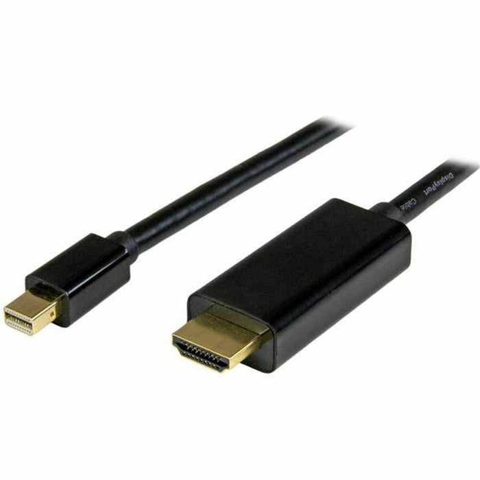 DisplayPort Cable Startech MDP2HDMM1MB 4K Ultra HD Black 1 m