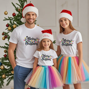 Parent-child T-shirt Pure Cotton Christmas