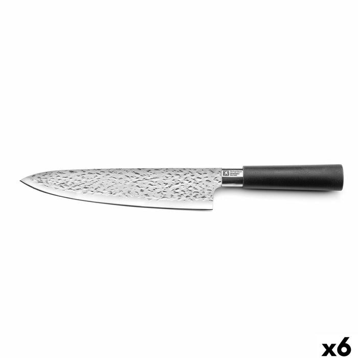 Couteau de cuisine Richardson Sheffield Katana Noir Métal Bakélite 20,5 cm (6 Unités)