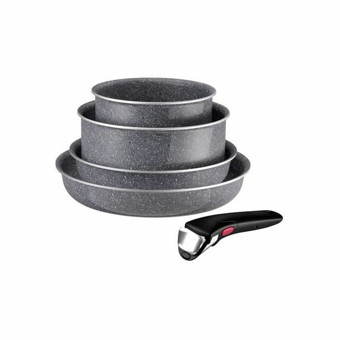 Batterie de Cuisine Tefal Ingenio Hard Stone Gris