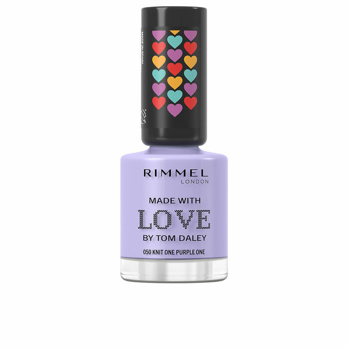 lakier do paznokci Rimmel London Made With Love by Tom Daley Nº 050 Knit one purple one 8 ml