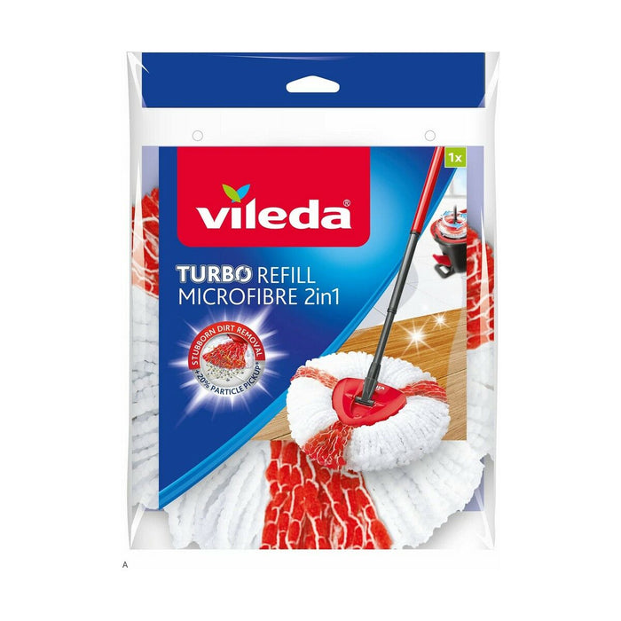 Rechange Pour Serpillière de Nettoyage Vileda Turbo 2in1 Microfibre Polyamide Polyester (1 Unité)