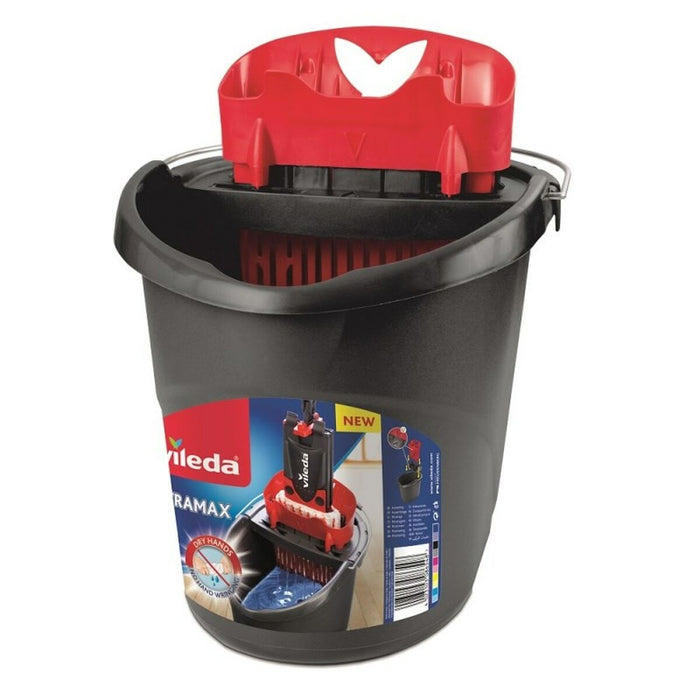 Seau de Lavage Vileda Ultramax Noir Rouge Plastique 10 L 38 x 38 x 38 cm