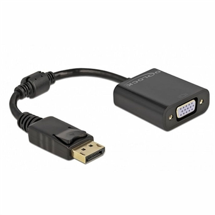 Adaptateur DisplayPort vers VGA DELOCK 61006 Noir