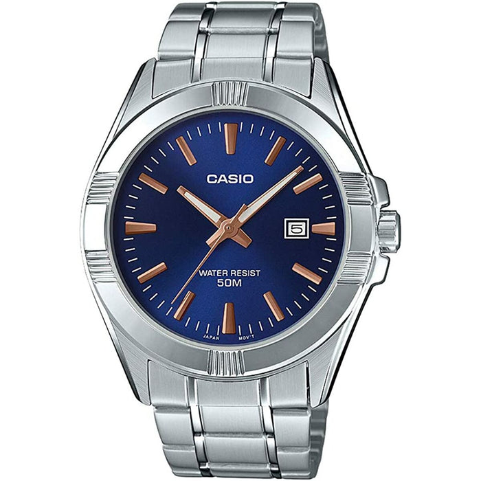 Zegarek Męski Casio Niebieski Srebrzysty (Ø 43,5 mm)