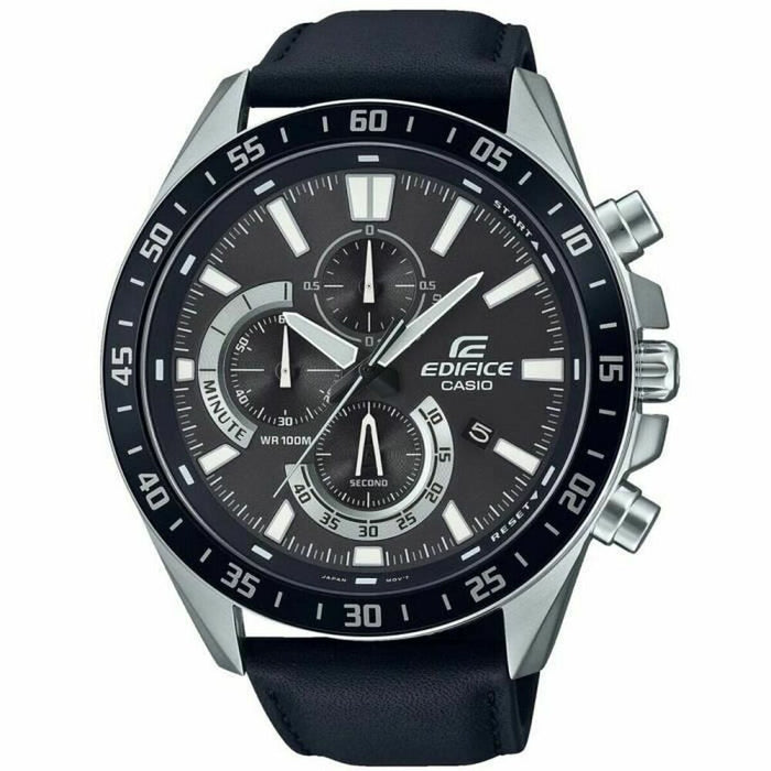 Men's Watch Casio EFV-620L-1AVUEF Black Grey Silver