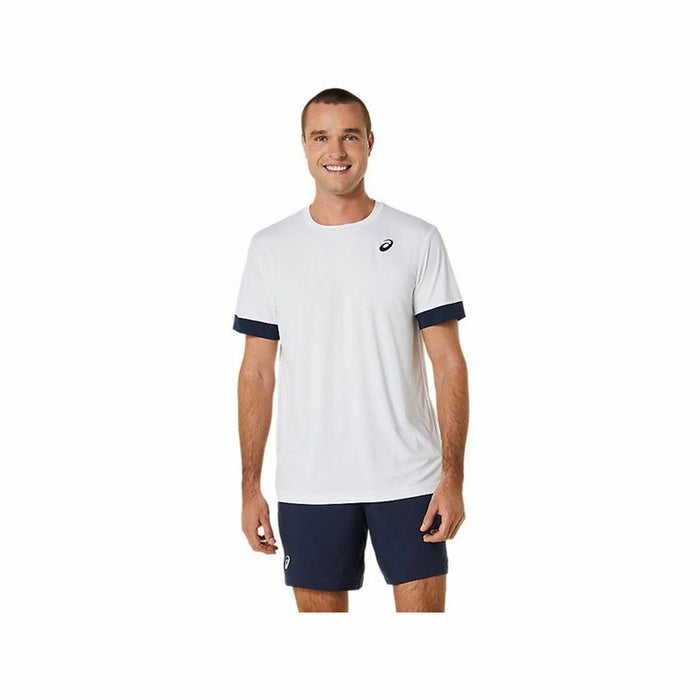 Maillot de Corps de Sport à Manches Coupe Asics Court Blanc Tennis