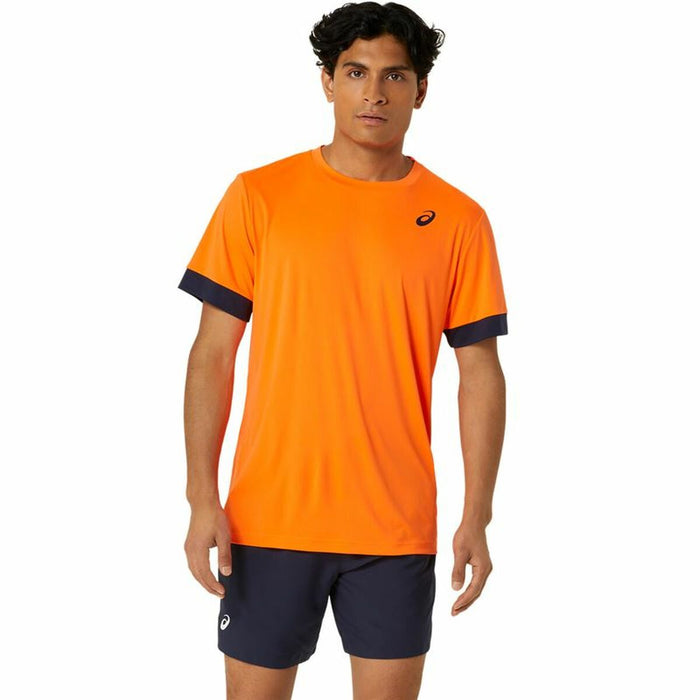 Maillot de Corps de Sport à Manches Coupe Asics Court Ss Top Orange Tennis