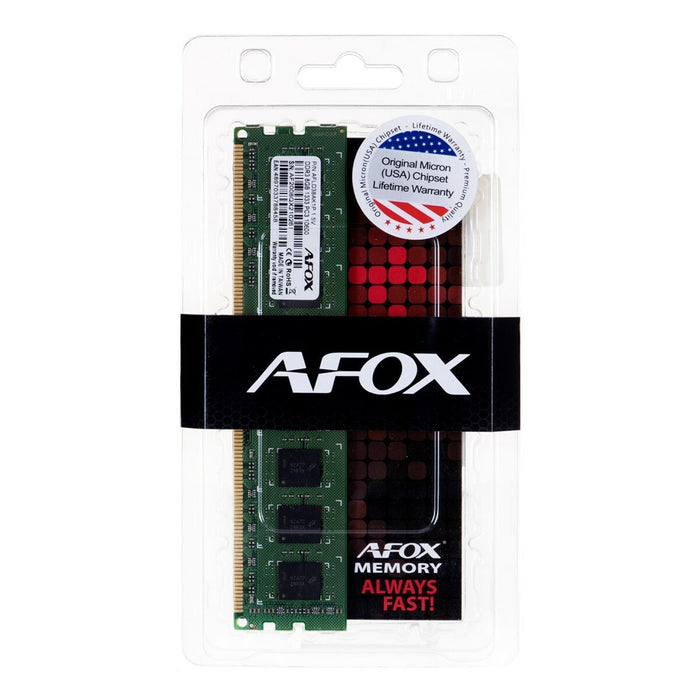 Mémoire RAM Afox DDR3 1333 UDIMM CL9 8 GB