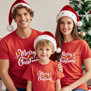 Parent-child T-shirt Pure Cotton Christmas