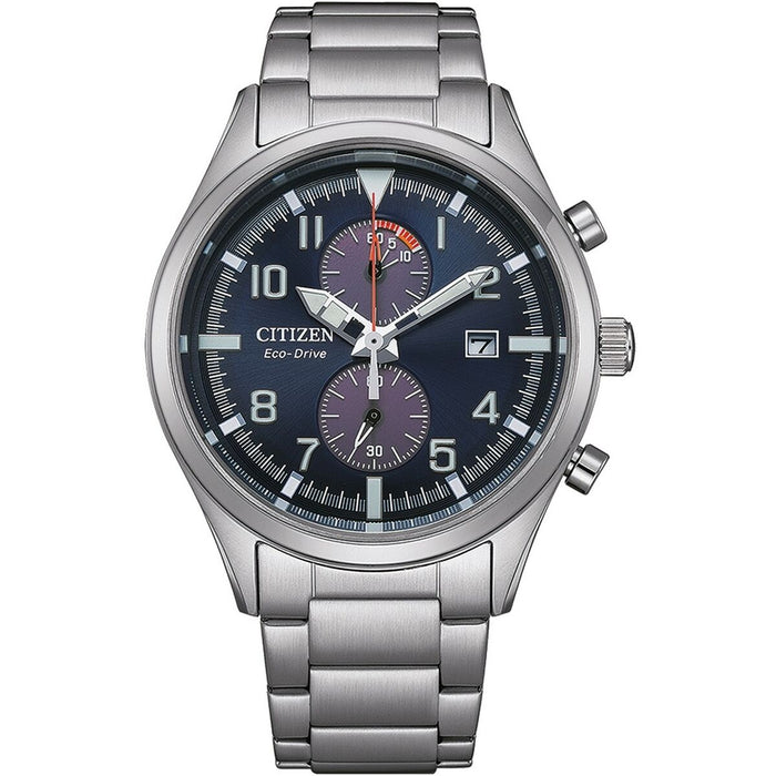 Zegarek Męski Citizen SPORT CRONO - ECO DRIVE Srebrzysty (Ø 43 mm)