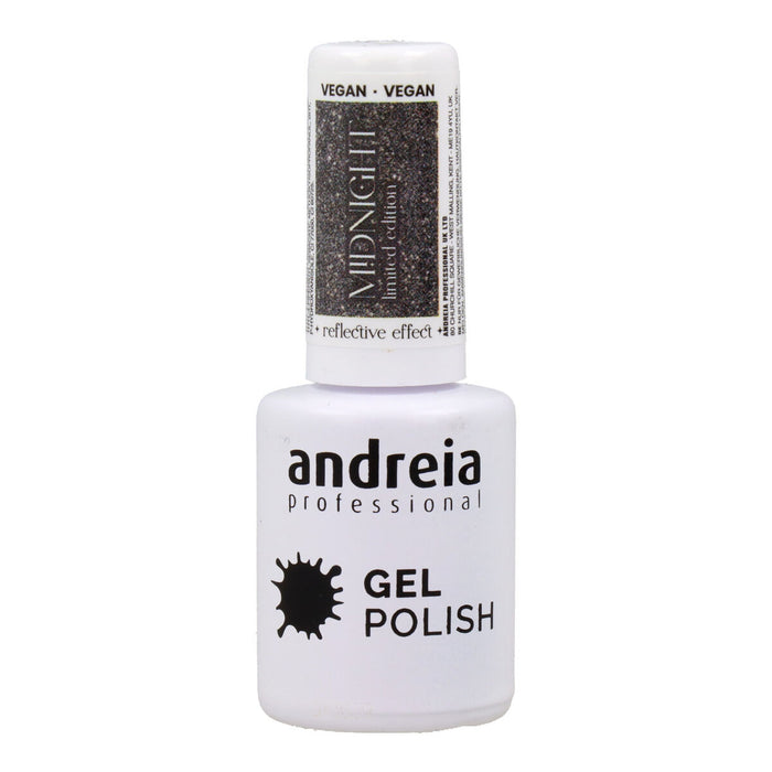 Vernis à Ongles Semi-permanent Andreia Polish Reflective Colors Md5 Argenté 10,5 ml