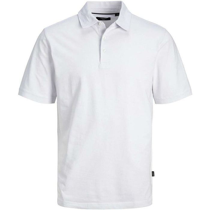 Koszulka Polo z krótkim rękawem Męska Jack & Jones JPRBLASPENCER SS POLO 12251349 Biały