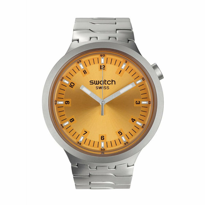 Montre Unisexe Swatch SB07S103G Jaune Argenté