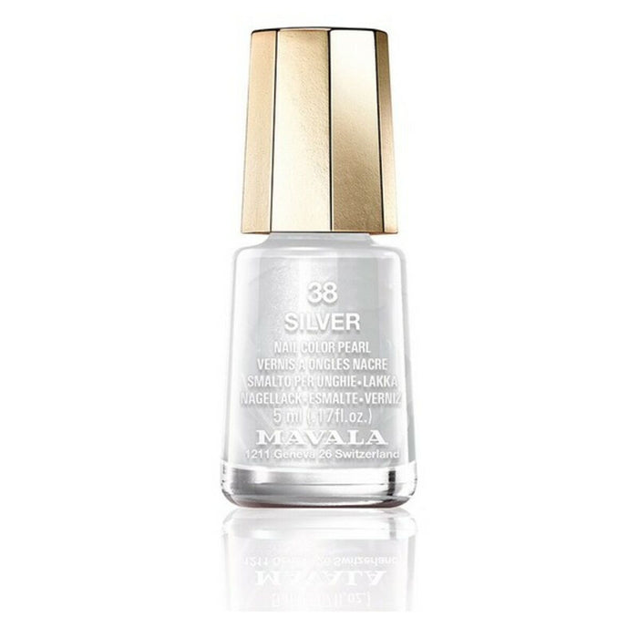 Nail polish Nail Color Mavala 38-silver (5 ml)