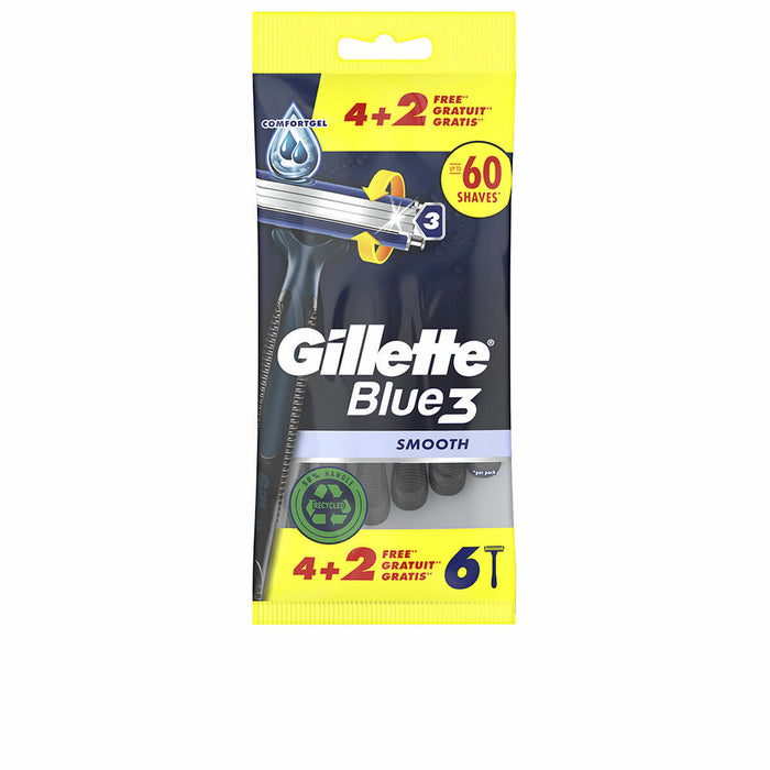 Disposable Razor Gillette BLUE 3 (6 Units)