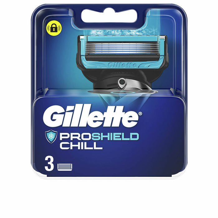 Lames de Rasoir de Rechange Gillette Fusion Proshield Chill 3 Pièces