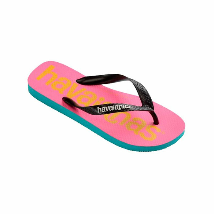 Klapki damskie Havaianas Top Logomania Niebieski Różowy