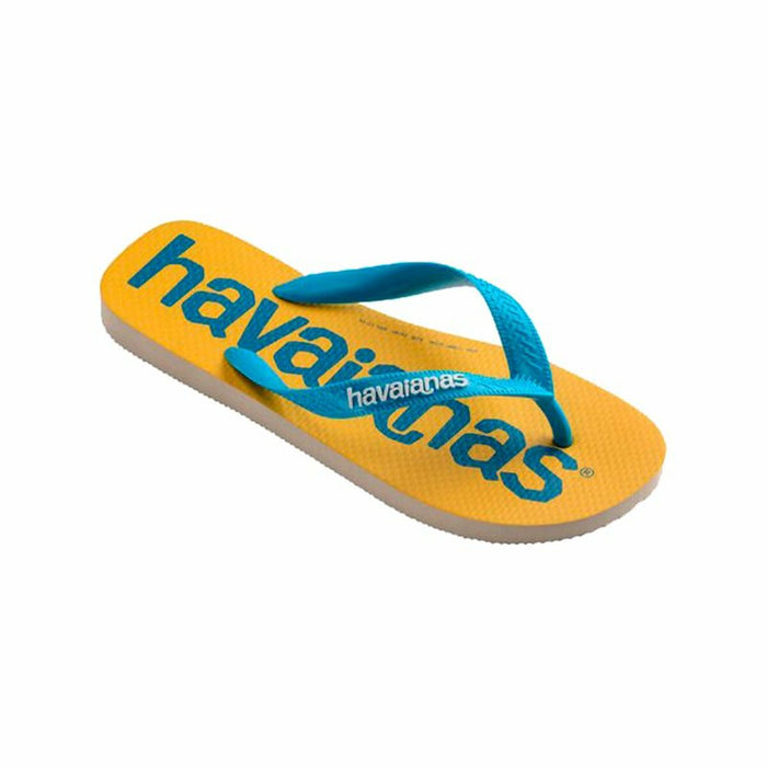 Klapki damskie Havaianas Top Logomania Niebieski Żółty