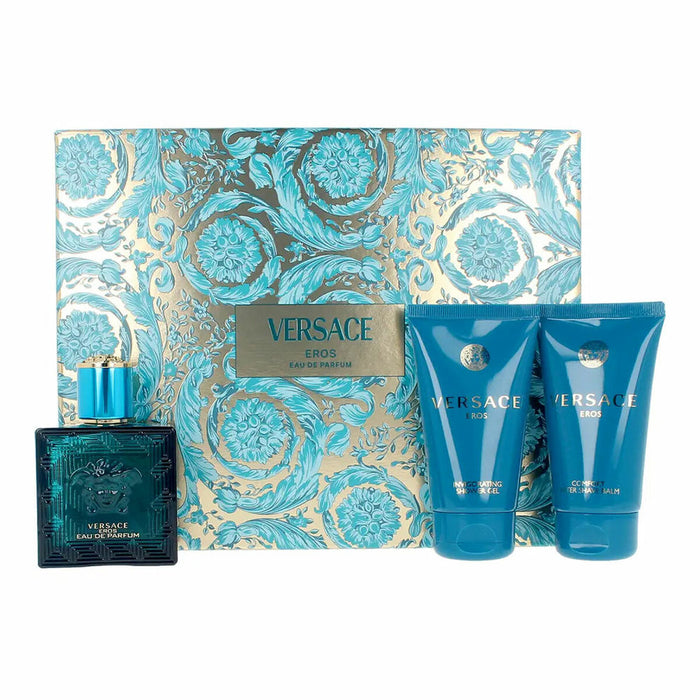 Men's Perfume Set Versace Eros 3 Pieces