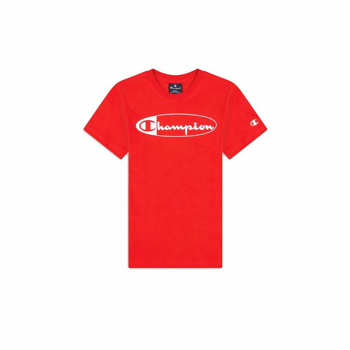 Children’s Short Sleeve T-Shirt Champion Crewneck  Red