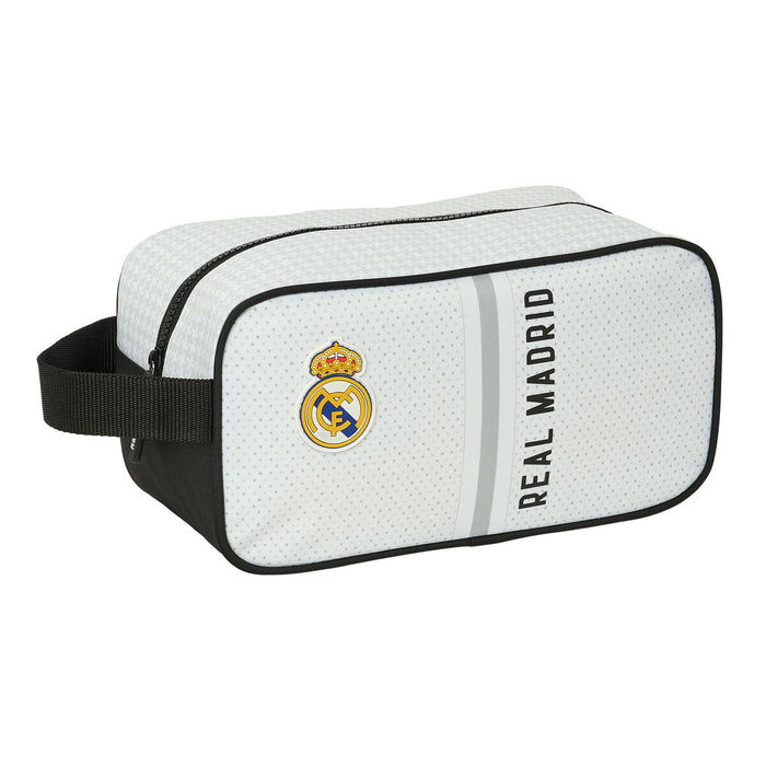 Range-Chaussures de Voyage Real Madrid C.F. Blanc Gris 29 x 15 x 14 cm