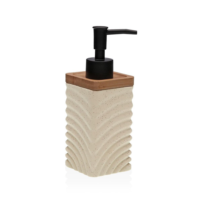 Distributeur de Savon Versa Beige Céramique Bambou