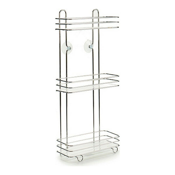 Bathroom Shelves Silver Metal Transparent Plastic (14 x 60 x 27 cm)