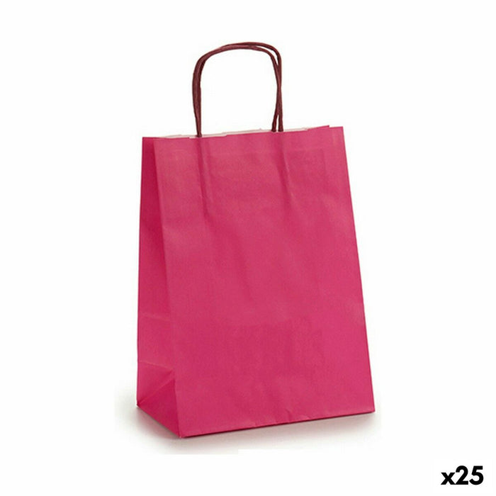 Paper Bag 18 x 8 x 31 cm Pink (25 Units)