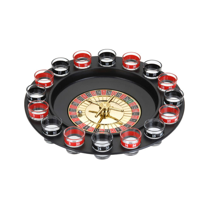 Gra Pijacka Casino Roulette ‎90267 18 pcs Szkło