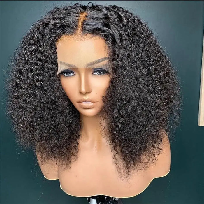 Deep Wave Short Bob Lace Wig 13x4 Lace Human Hair Wigs Pre Plucked Deep Curly Wave Transparent Lace 4x4 Curly Bob Wigs For Women