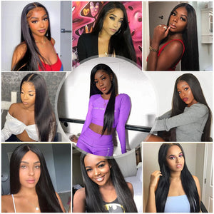 30‘’ Long Straight human hair lace frontal wig hd lace wig 13x6 human hair PrePlucked lace frontal wigs Tracy Hair ready to wear