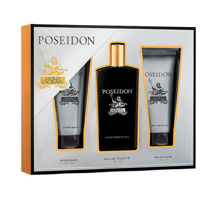 Set de Parfum Homme Poseidon POSEIDON GOLD FOR MEN EDT 3 Pièces