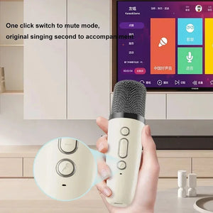 Portable K12 Karaoke Machine Bluetooth 5.3 Pa Speaker System With 1-2 Wireless Microphone Home Family Singing Children Gifts New