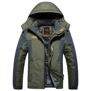 UETEEY Hooded Aviator Jackets for Men Hiking Oversize Windbreaker Thickend Fleece Male Fashion Clothing Trends 2024 Ski Outdoor