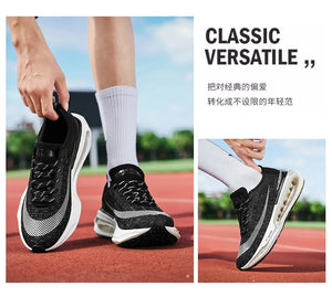 Air Cushion Men Running Shoes Marathon Sports Shoes Breathable Lightweight Sneakers Women Comfortable Athletic Training Shoes