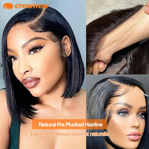 Bob Wig Lace Front Human Hair Wigs Straight Lace Front Wigs Human Hair 13x4 Hd Lace Wig Human Hair Ready To Wear Human Hair Wigs