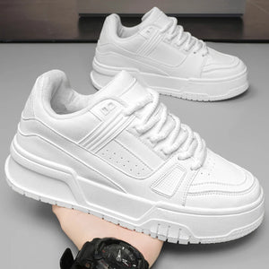 Fashion Versatile White Men Sport Shoes Platform Thick Sole Casual Sneakers  Breathable Lightweight Running Shoes Tennis Shoes