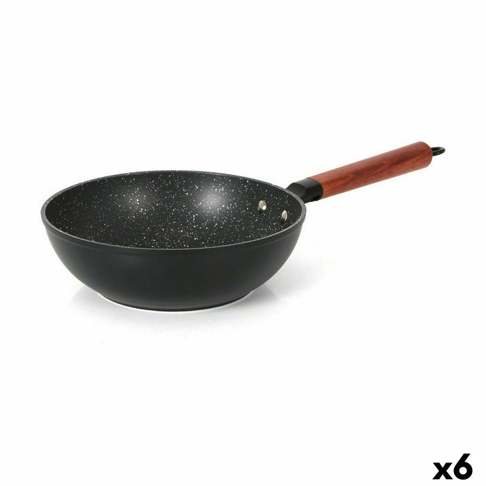 Wok Quttin Doha Aluminium forgé 50 x 28 x 9 cm (6 Unités)