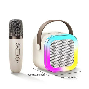 K12 Karaoke Bluetooth  Machine Portable 5.3 Pa Speaker System With 1-2 Wireless Microphones Home Family Singing Children's Gifts