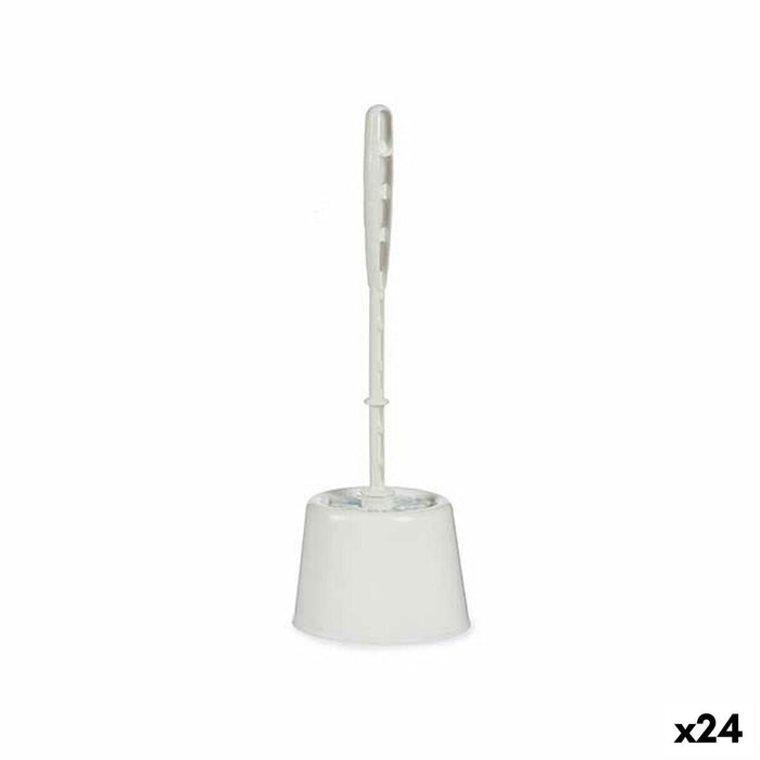 Szczotka toaletowa Biały Plastikowy 13 x 36,5 x 13 cm (24 Sztuk)