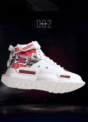 QZHSMY Men Shoes High Quality Sneakers Platform Breathable Lightweight Red Basket Homme Mandarin Duck Luxury Brand Summer 2022