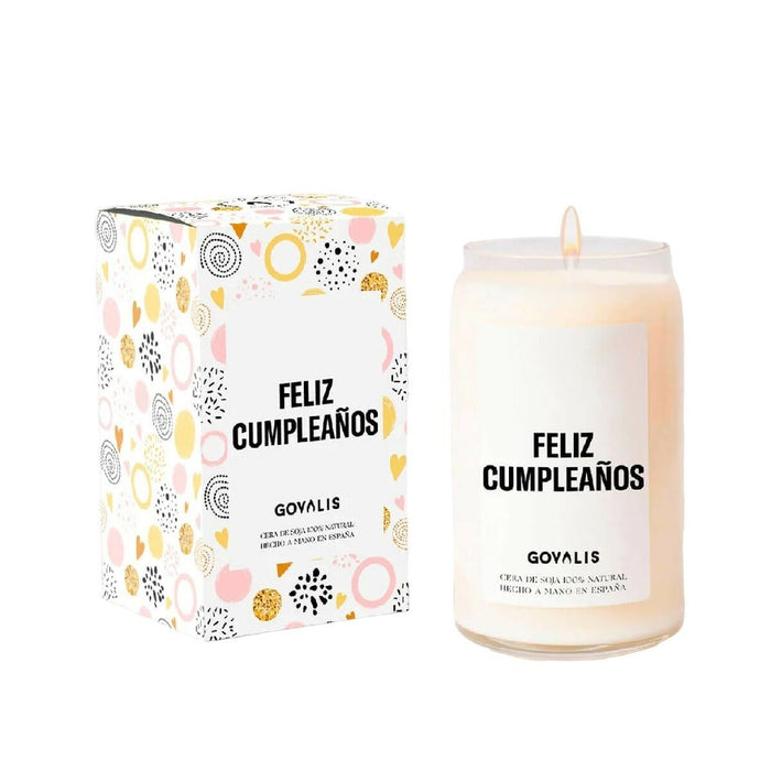 Scented Candle GOVALIS Feliz Cumpleaños (500 g)