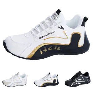 White Fashionable Men's Sneaker Shoes Casual 2024 New Men's Sports Leather Shoes Outdoor Waterproof Jogging gym Male Sneaker