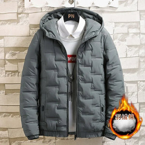 Casual Autumn Winter Jacket Men Bomber Jacket Thicken Men Fashion Clothing Streetwear Cotton Padded Jacket Slim Fit Coat