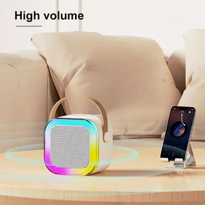 K12 Karaoke Bluetooth  Machine Portable 5.3 Pa Speaker System With 1-2 Wireless Microphones Home Family Singing Children's Gifts