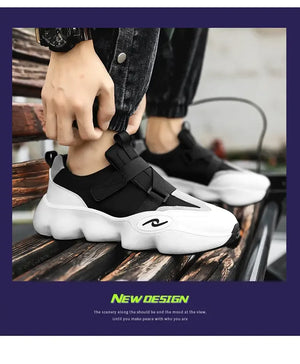 Men's Sneakers 2023 Summer New Men Fashion Designer Breathable Footwear Vulcanized Shoes Running Outdoor Non-slip Running Shoes