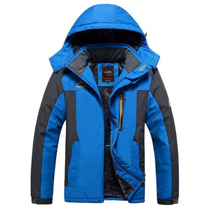 UETEEY Hooded Aviator Jackets for Men Hiking Oversize Windbreaker Thickend Fleece Male Fashion Clothing Trends 2024 Ski Outdoor