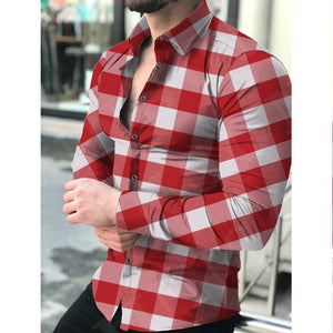 European And American Men's Long-sleeved Shirt Printing